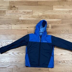 Columbia Kids Two-Tone Blue Raincoat Size S 8